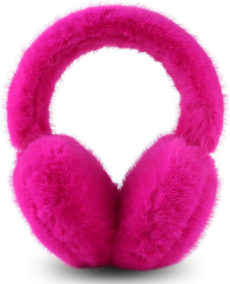 Pesaat Warm Ear muffs for Women Winter Unisex Fluffy Earmuffs Lady Ear Warmer Faux Fur Ear Covers - Image 1